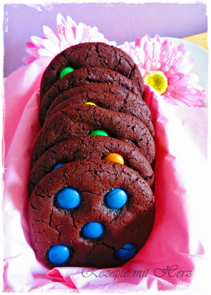 Chocolate Chip Cookies mit Smarties