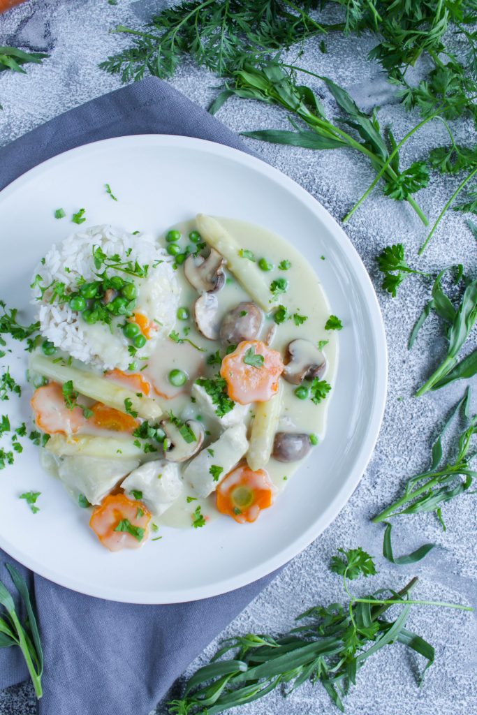 Feines Huhnerfrikassee