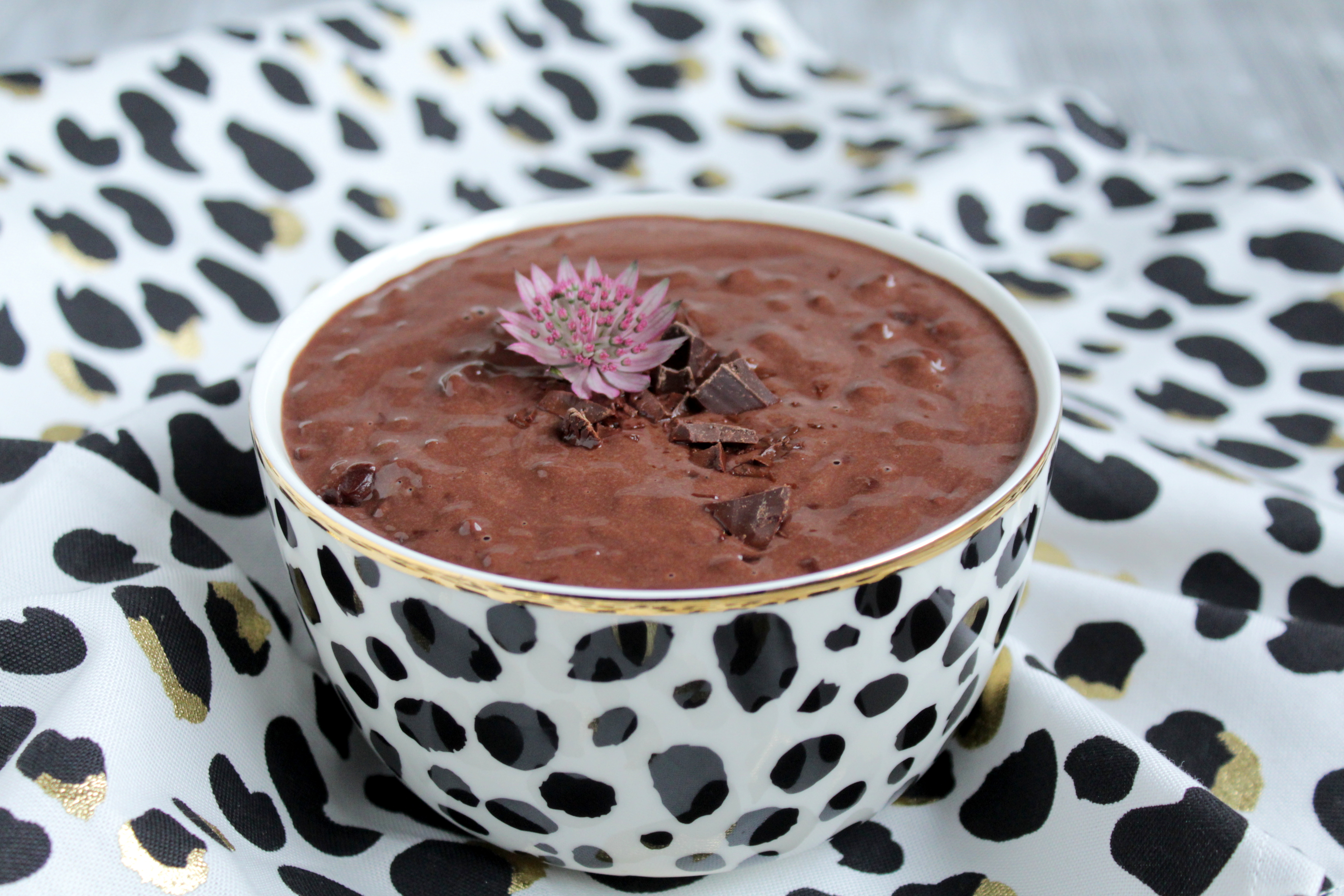 Schokoladen – Milchreis mit Tonkabohne