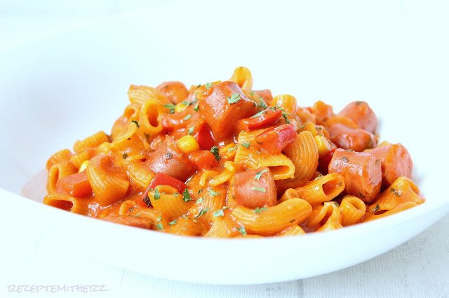 buntes würstchengulasch, würstchengulasch thermomix rezept, rezepte mit ...