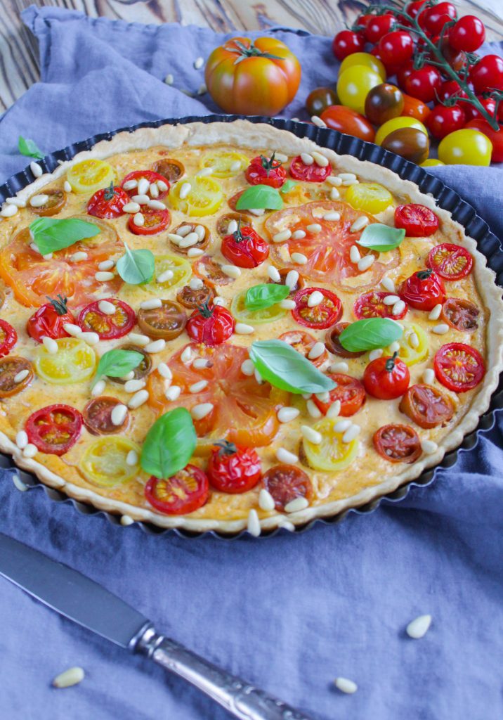 Bunte Tomaten-Tarte