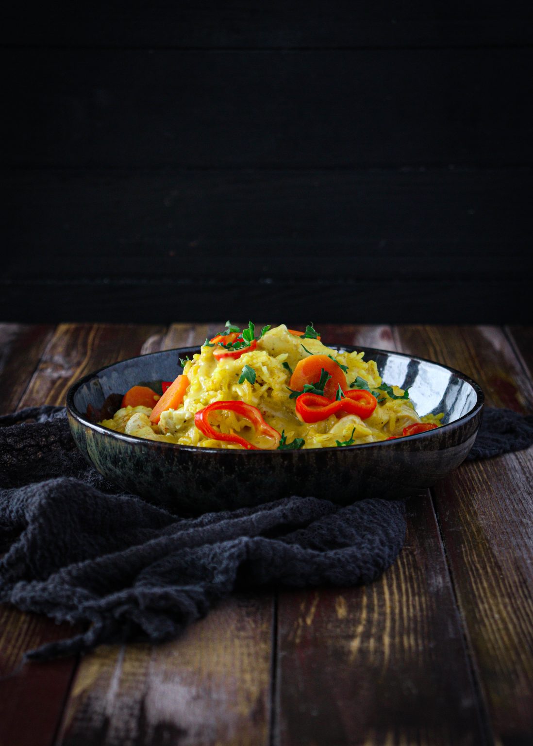 Hähnchen in Mango-Currysauce | AiO – food with love