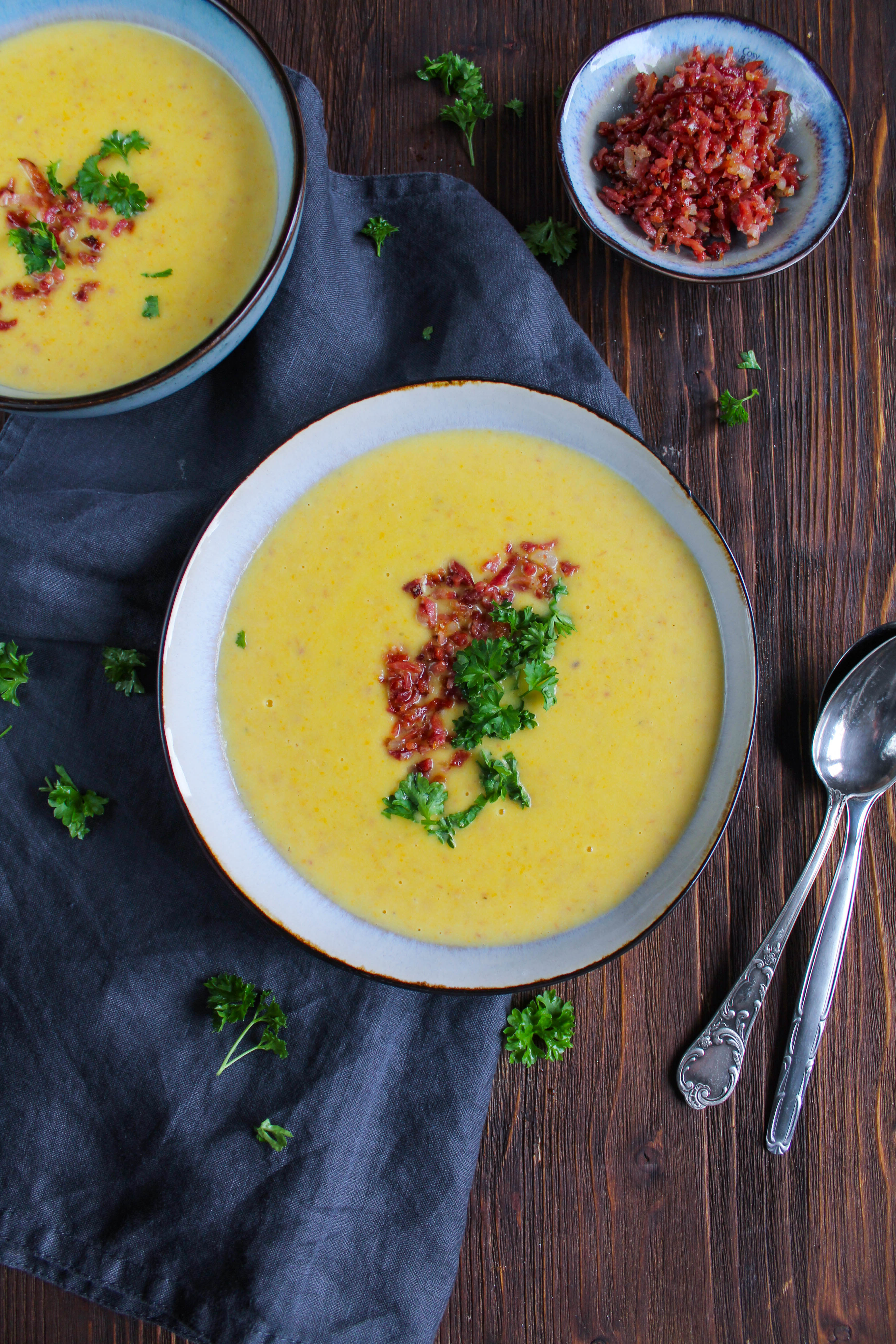 Kartoffelcremesuppe a la Sansibar