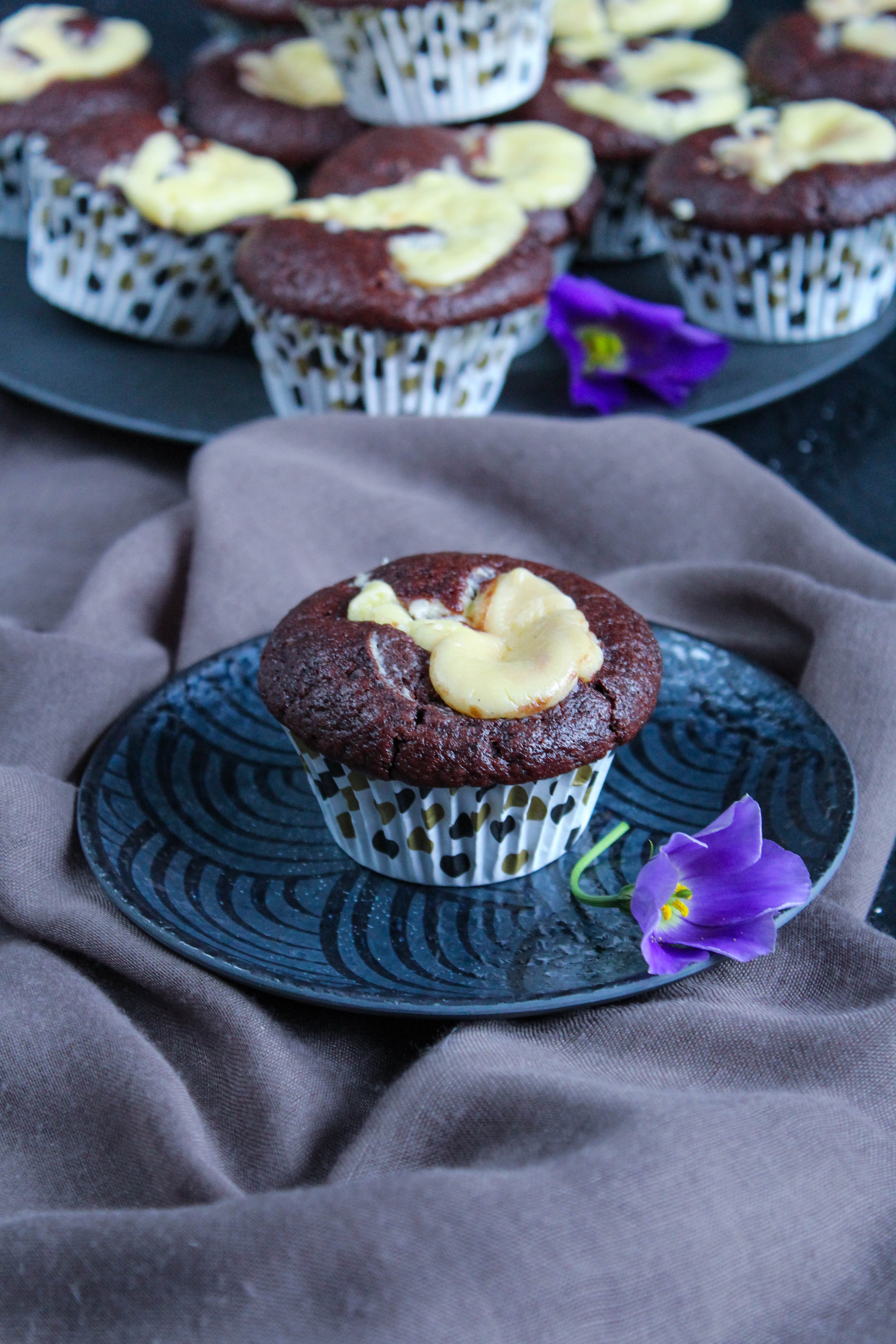 Double Chocolate Cheesecake Muffins a la Starbucks®