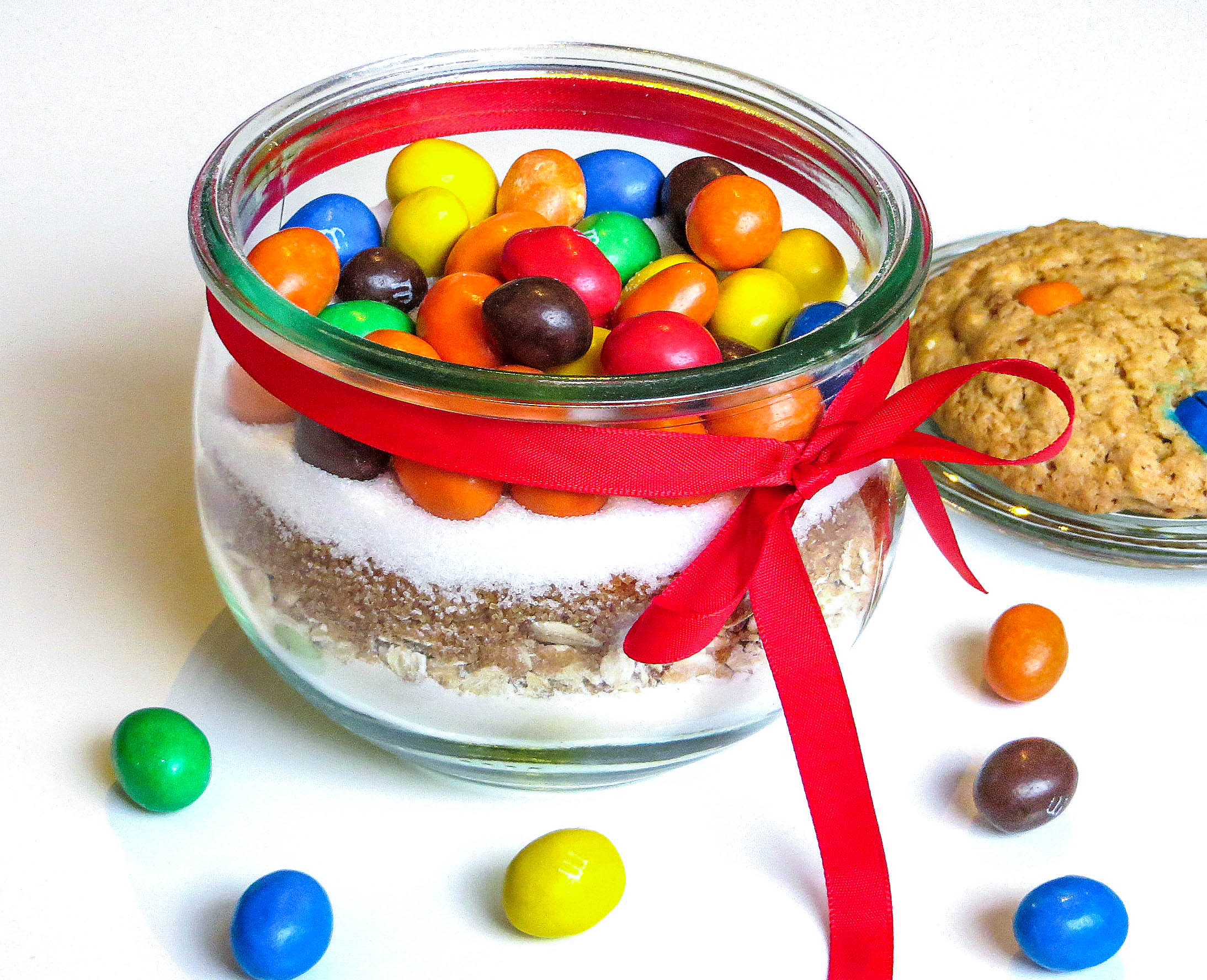 Backmischung im Glas: Cookies mit M&amp;Ms – Food with Love – Thermomix ...