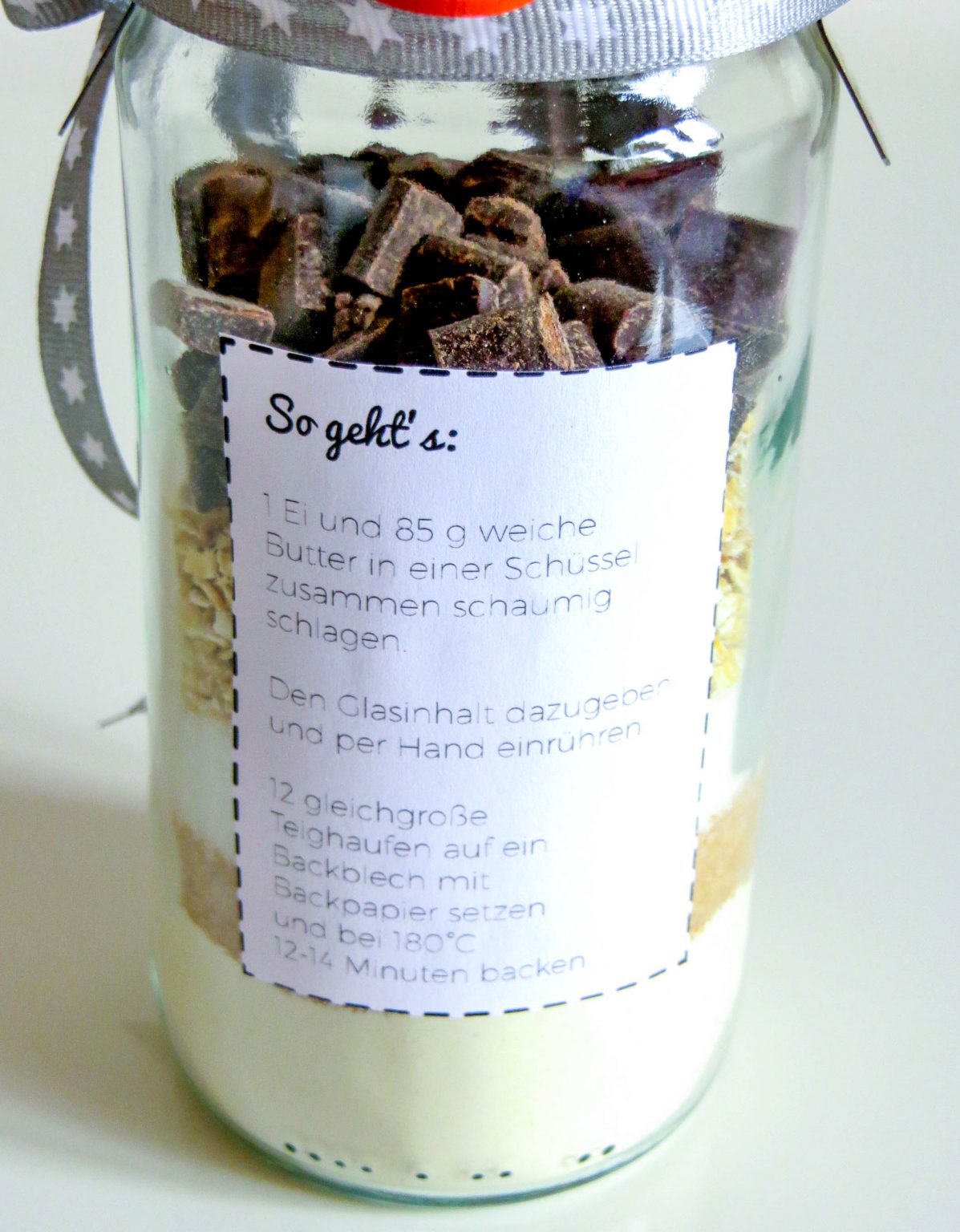 Backmischung im Glas : Chocolate Chip Cookies mit Haferflocken – Food ...