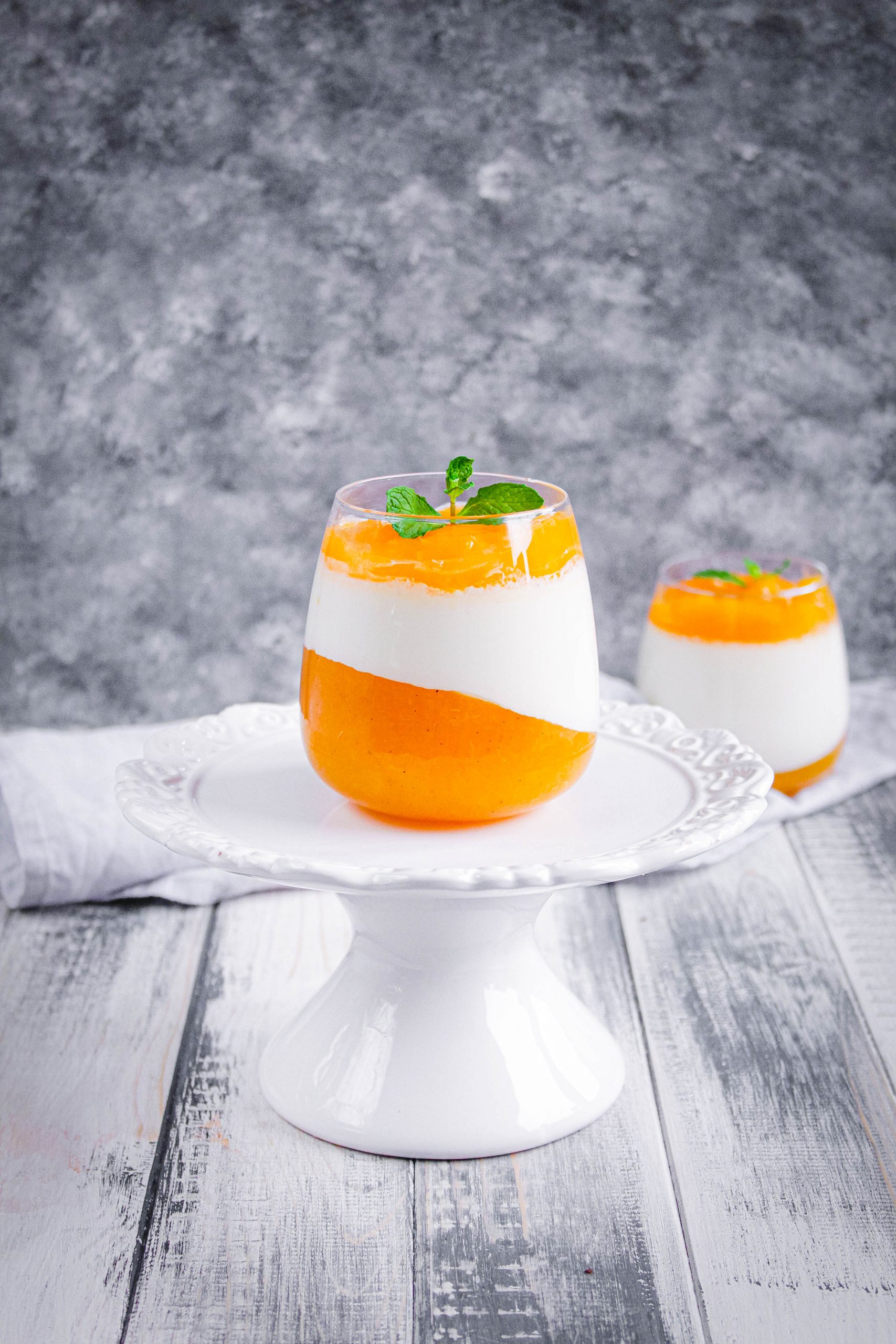 Panna Cotta mit Bellini-Gelee