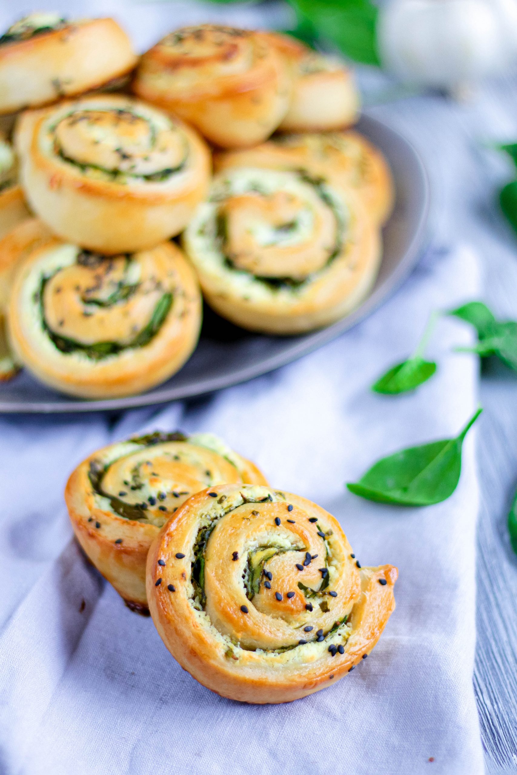Spinat-Feta-Schnecken – food with love