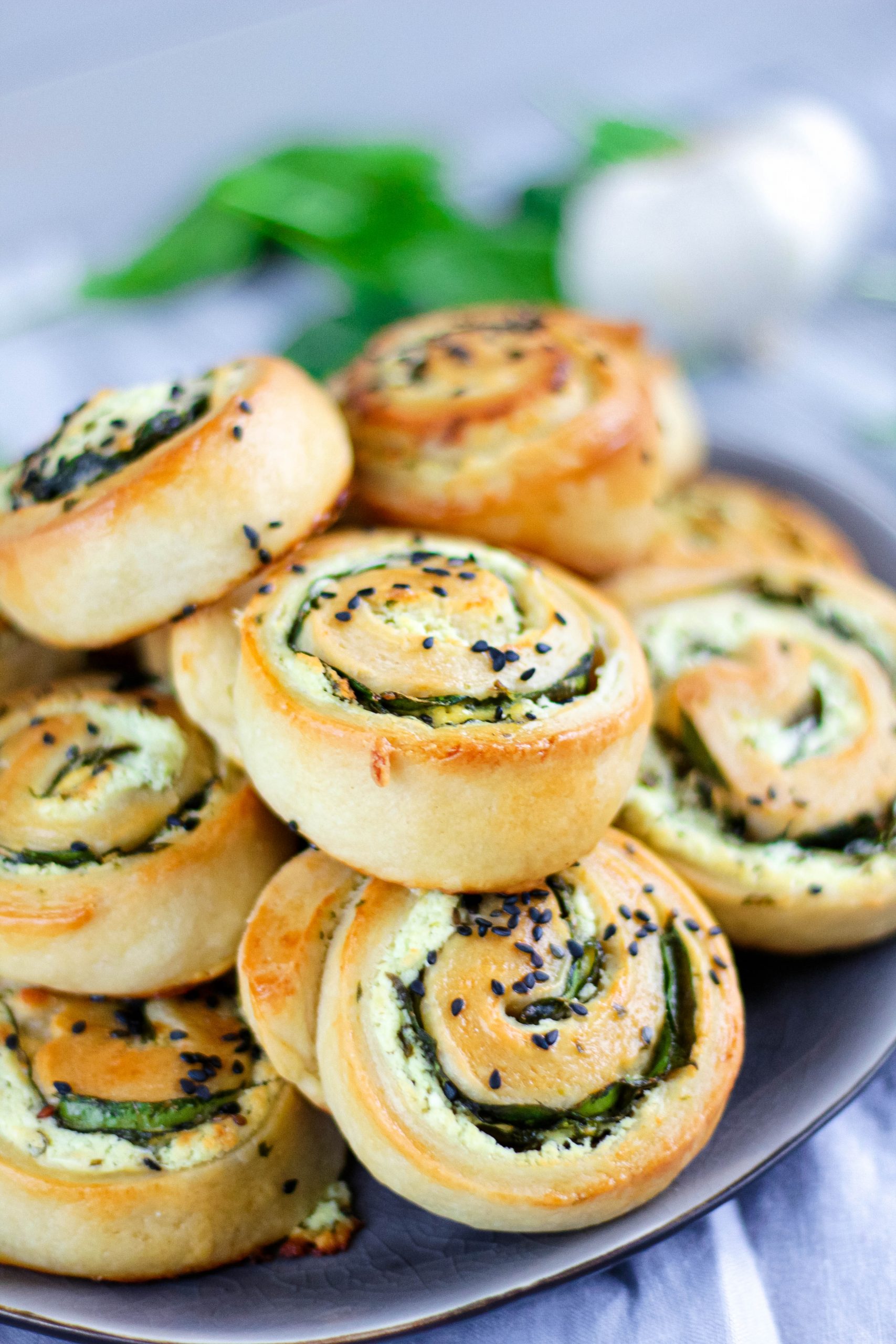 Spinat-Feta-Schnecken – food with love