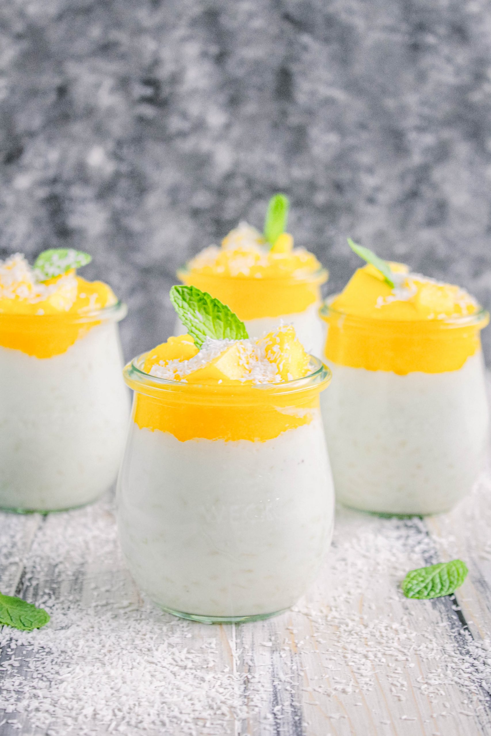 Kokosmilchreis mit Mangopüree – food with love