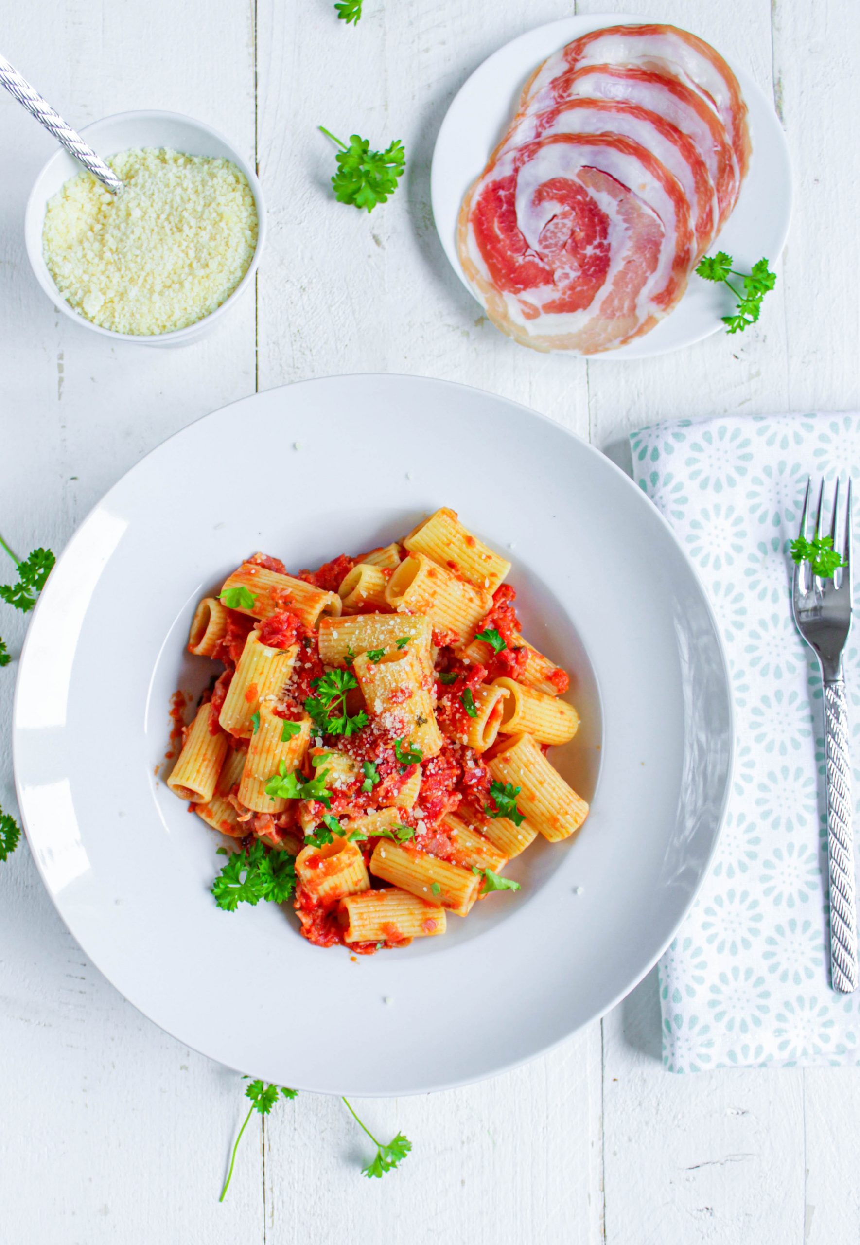 Pasta con Pancetta food with love