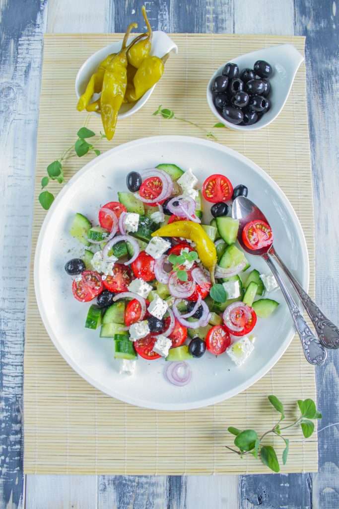 Salat griechische Art | griechischer Salat
