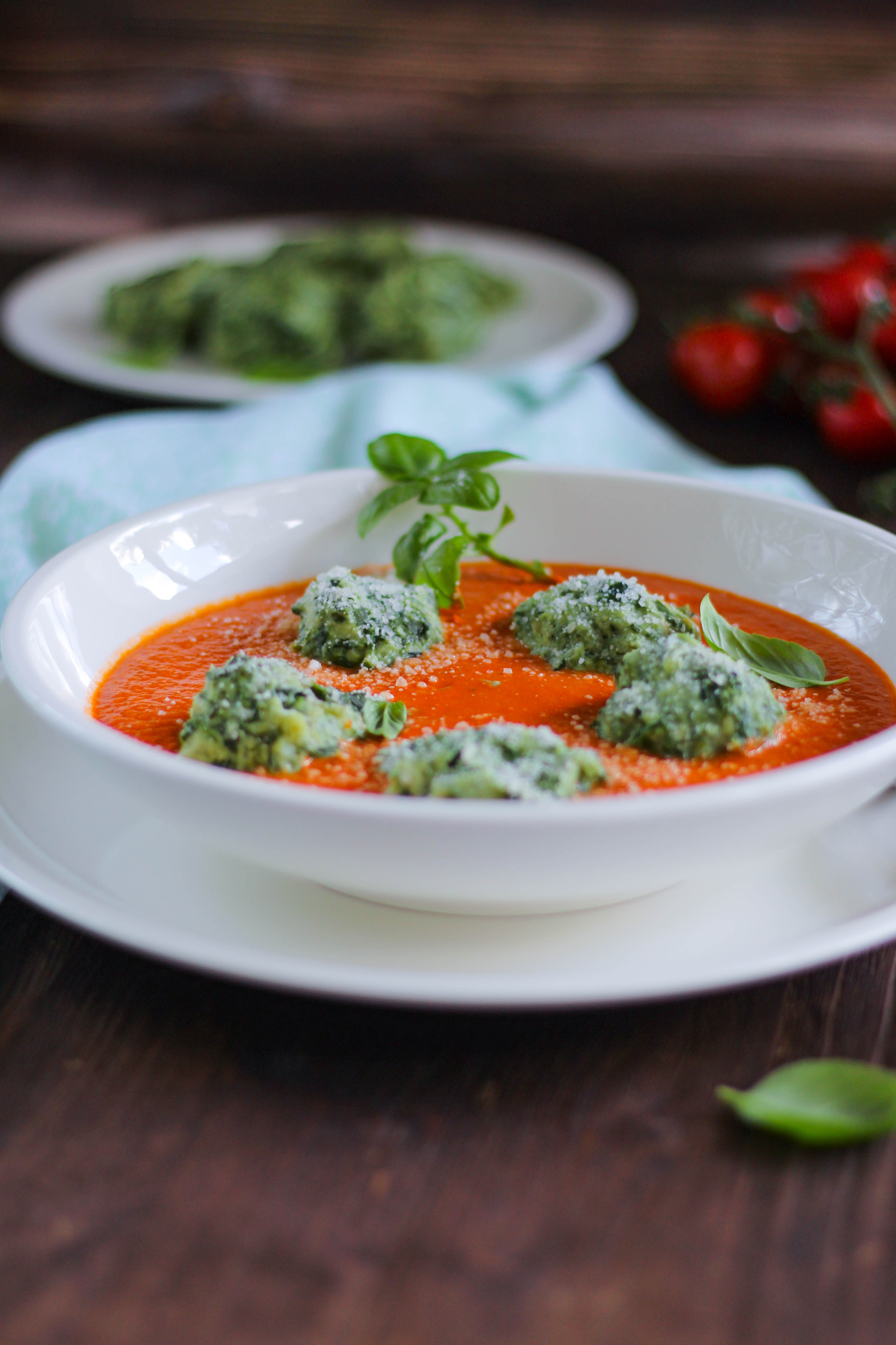 Malfatti Italienische Spinat Ricotta Nocken 