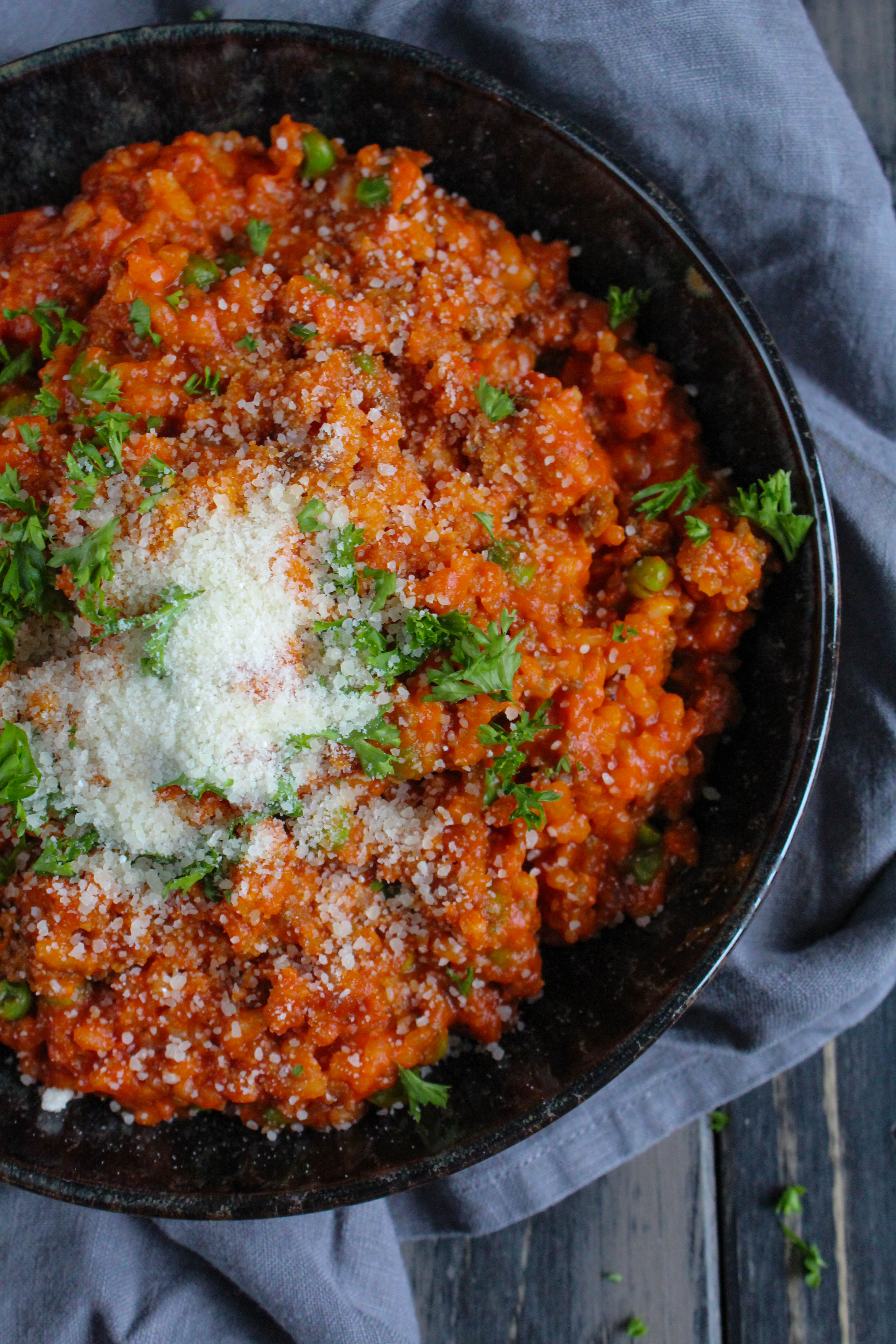 Hackfleisch-Risotto