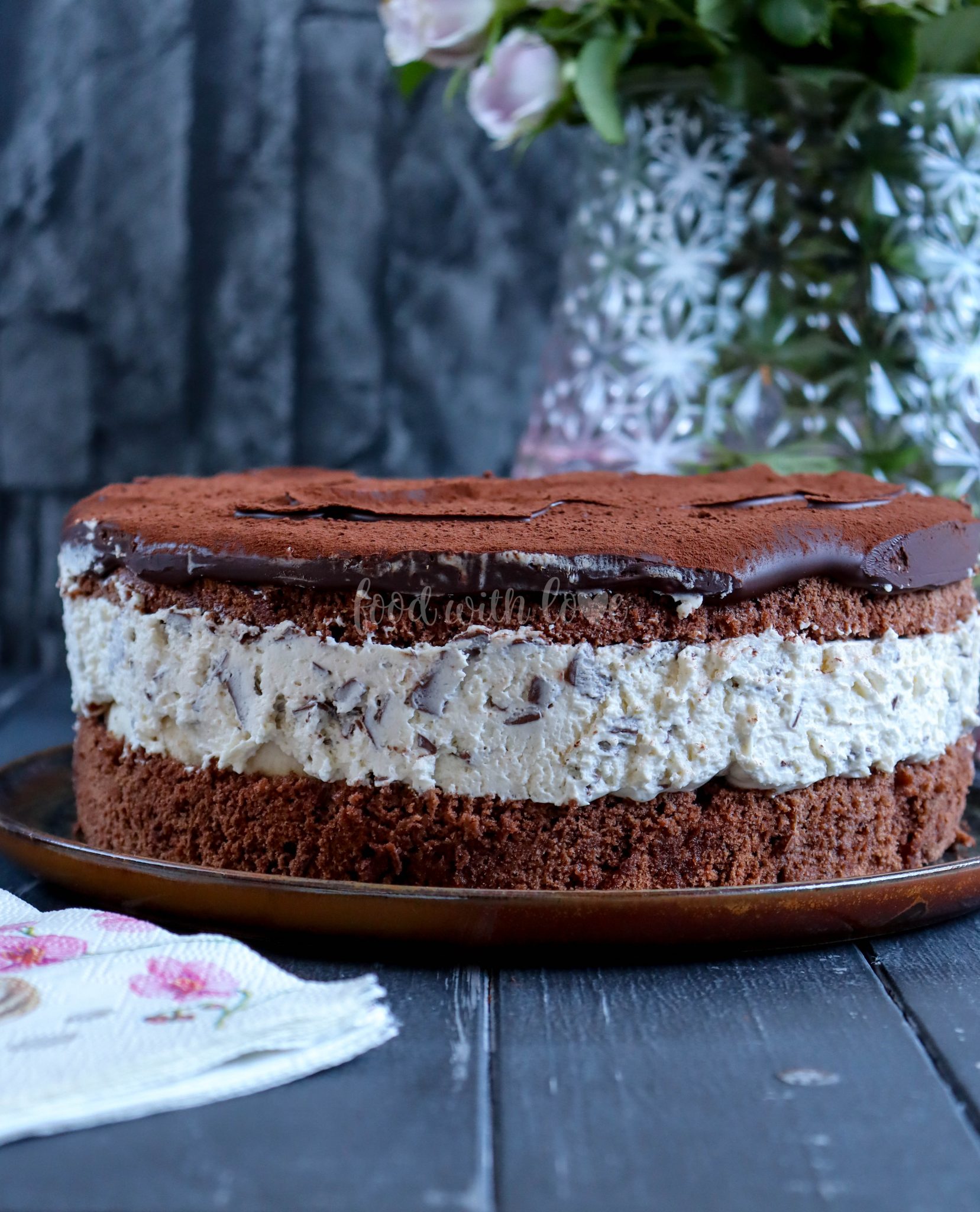 Schoko-Bananen-Torte mit Stracciatellacreme – food with love