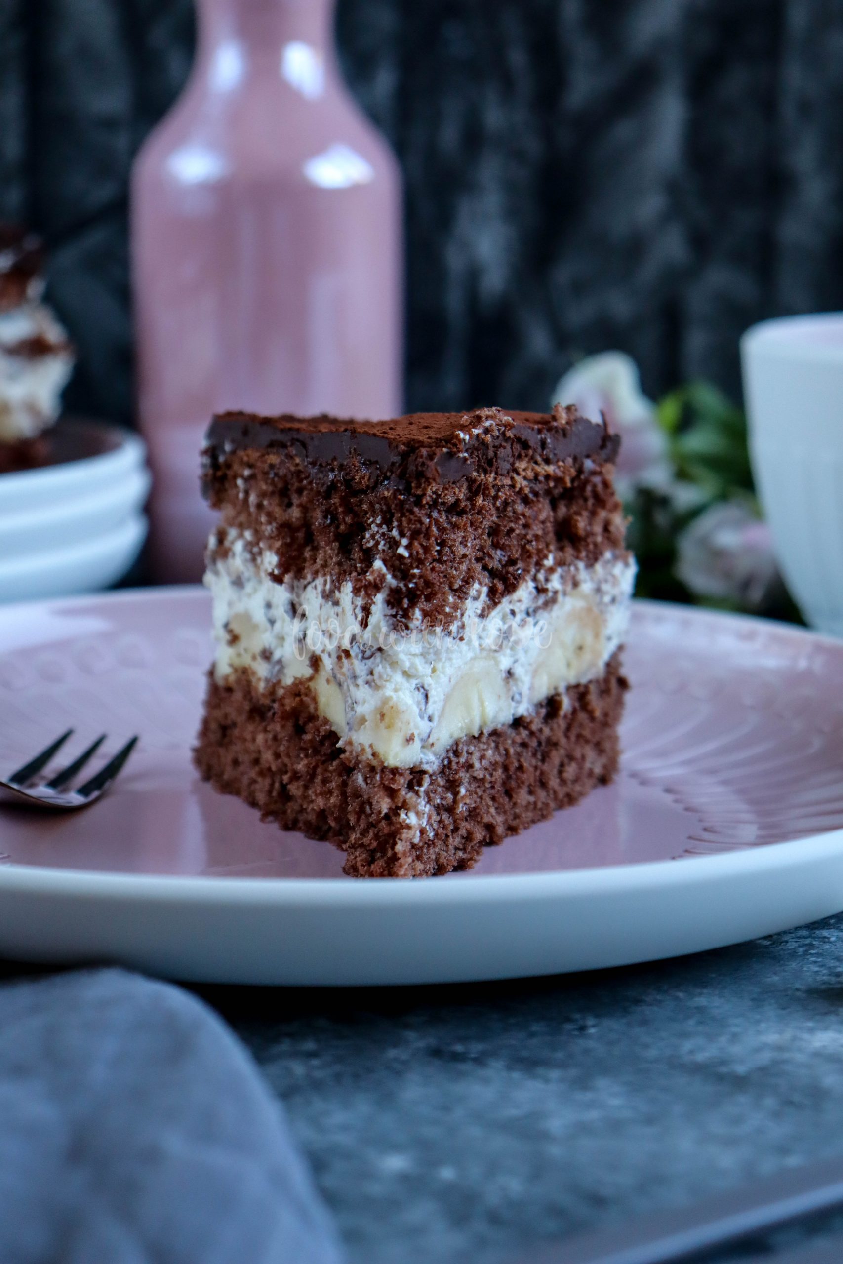 Schoko-Bananen-Torte mit Stracciatellacreme – Food with Love ...