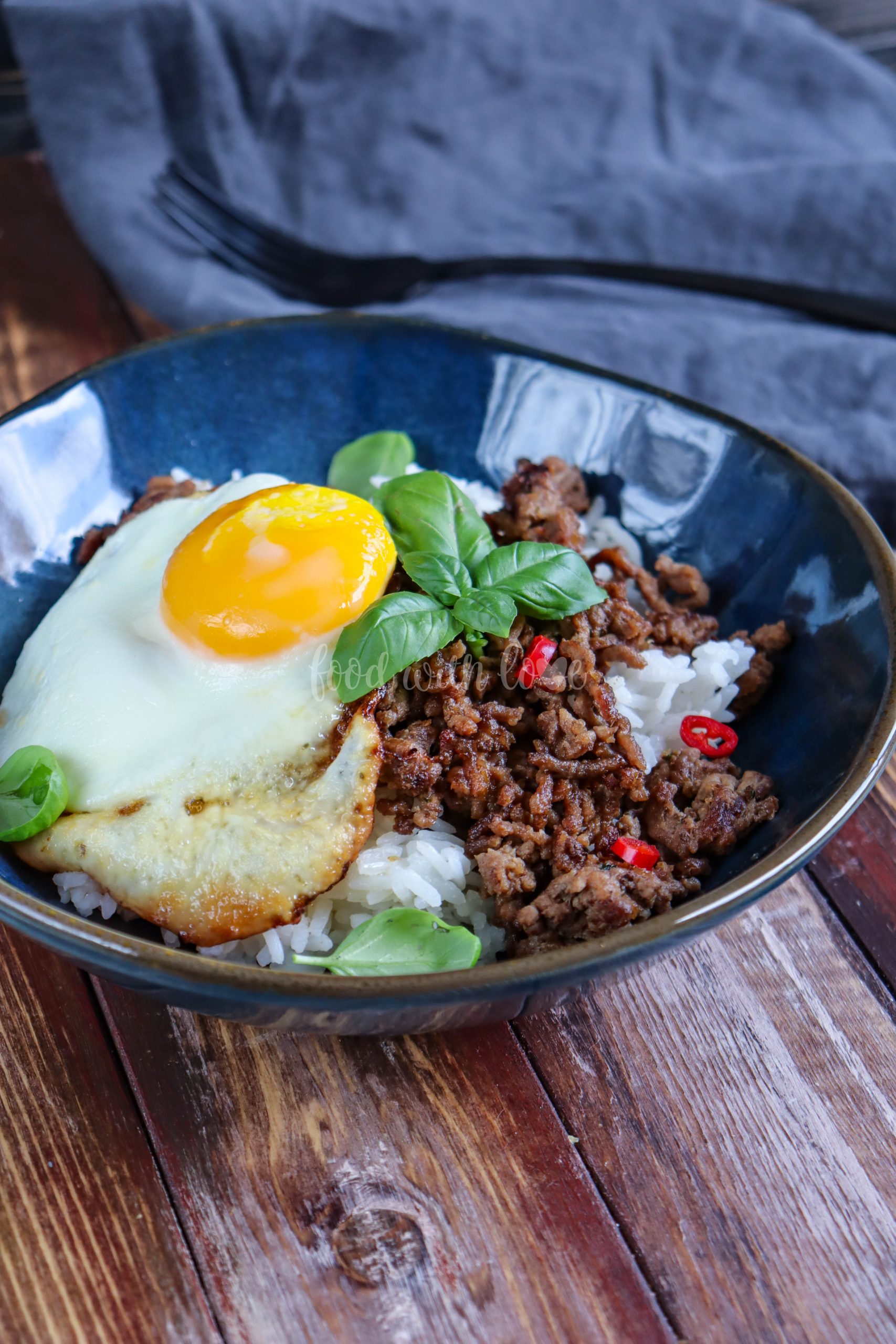 Pad Krapao | Thailändisches Hackfleisch