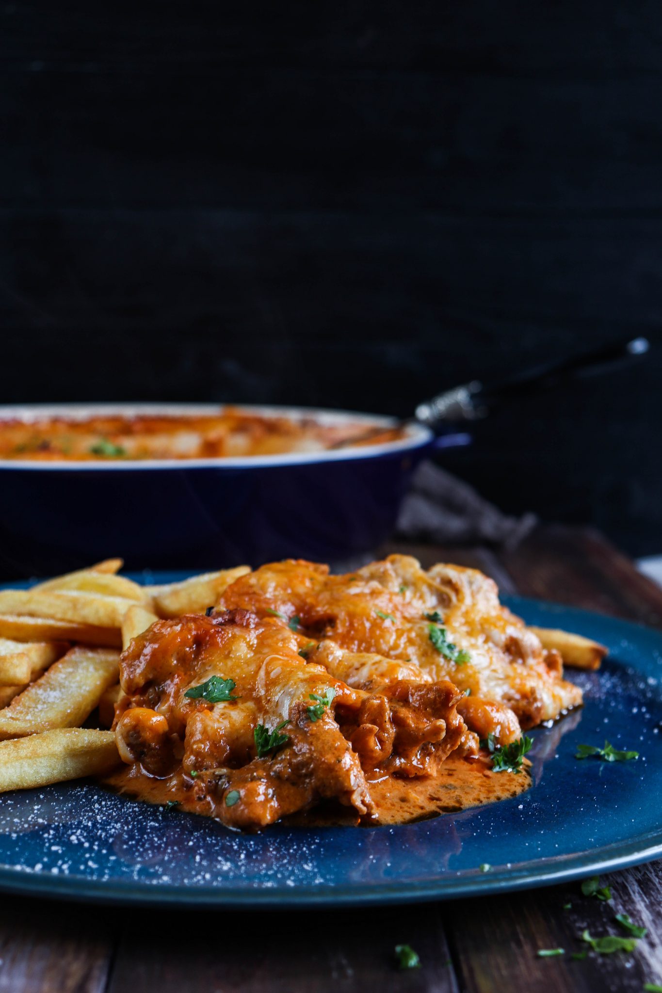 Gyros überbacken in Metaxa Sauce food with love