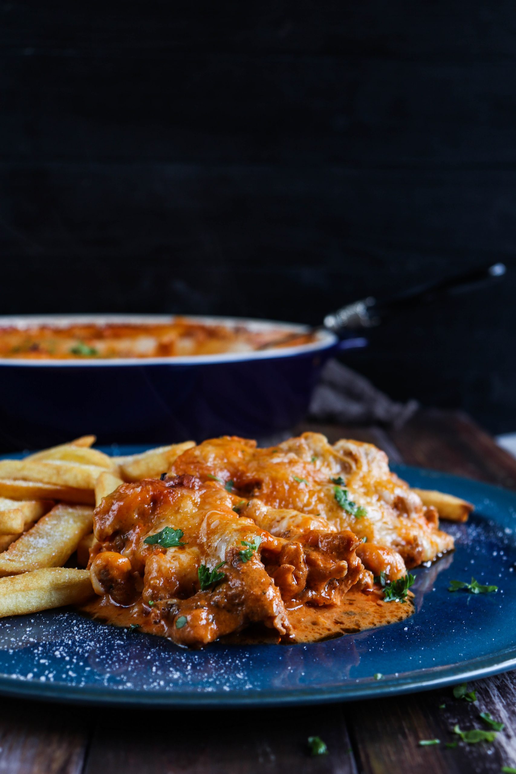 Gyros überbacken in Metaxa Sauce – food with love