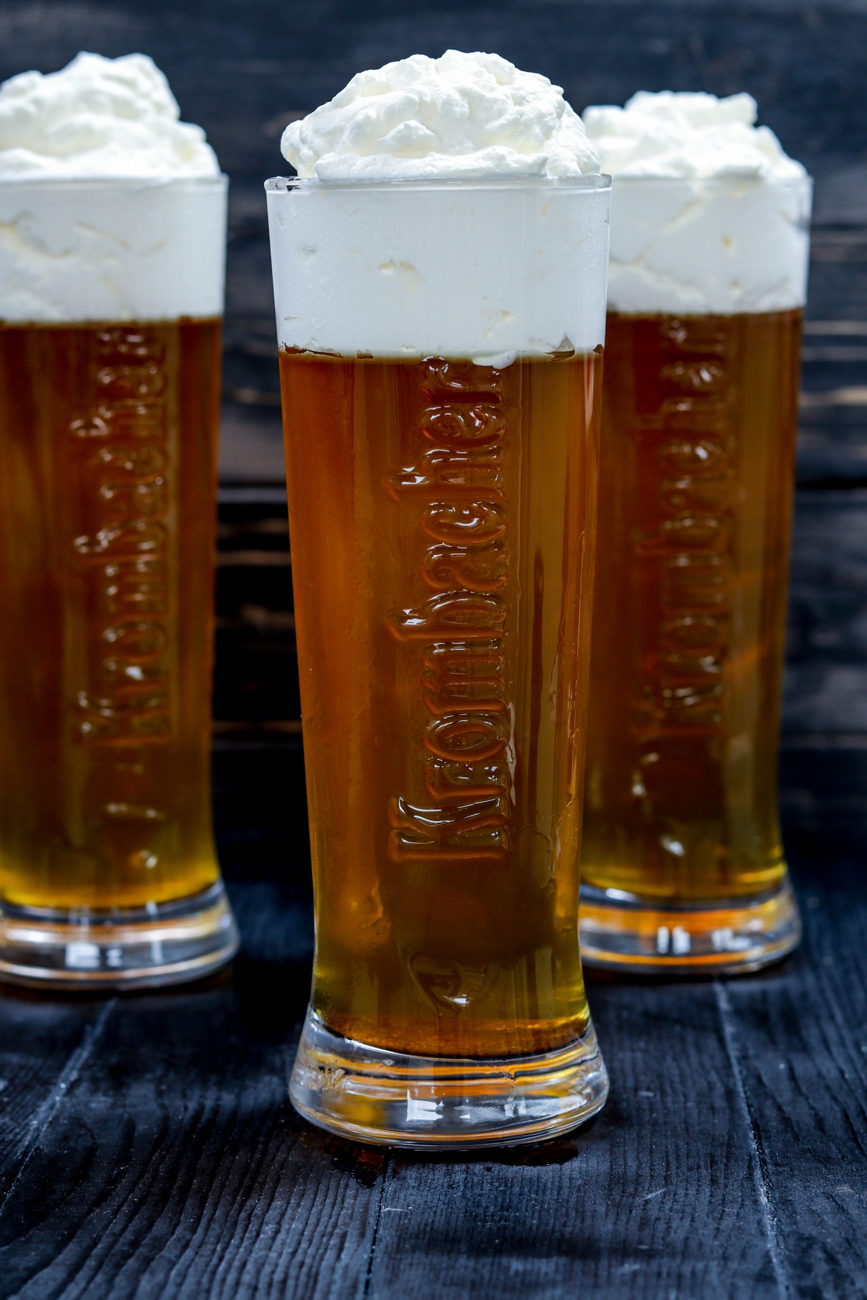 Süßes Pils mit Vanillesahne