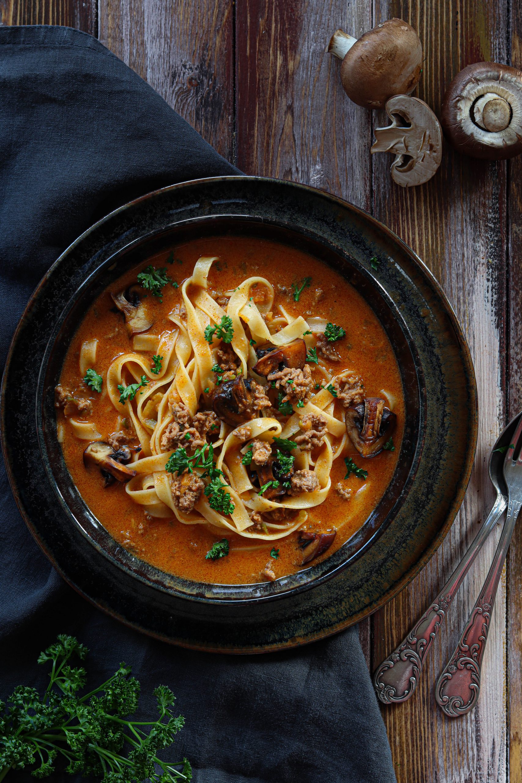 Boeuf Stroganoff Suppe