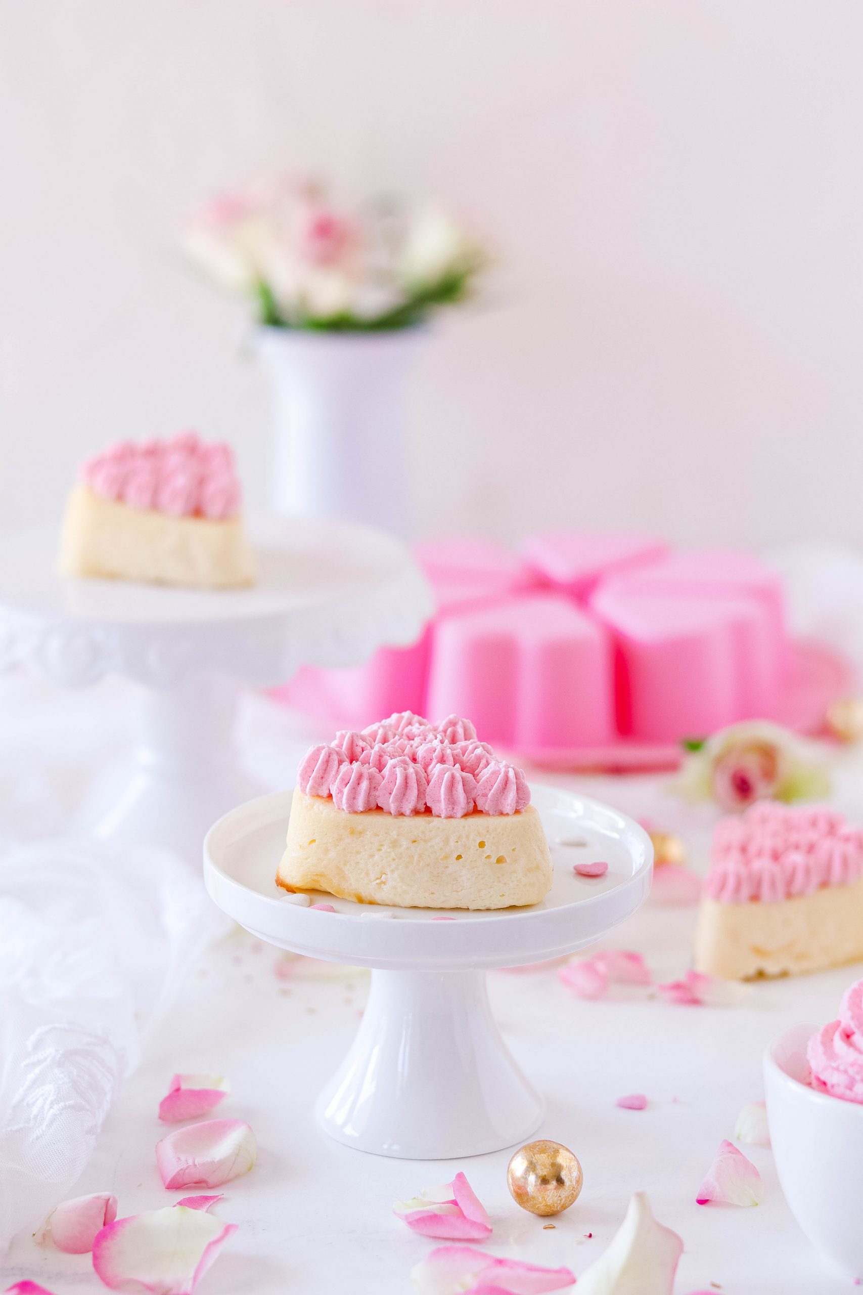 Mini Cheesecake Hearts | Mini Käsekuchen Herzen