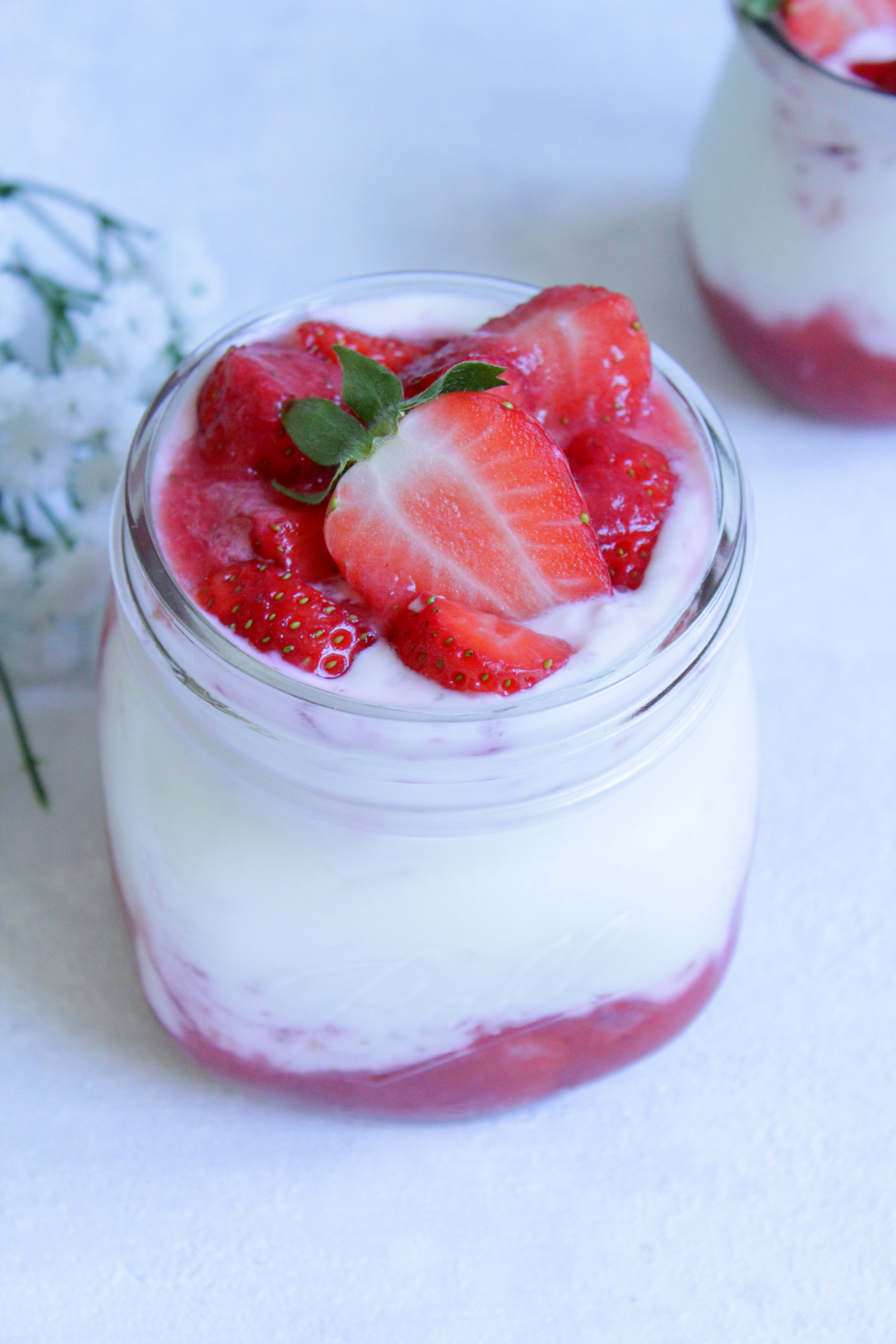 Erdbeer-Quark-Dessert – food with love