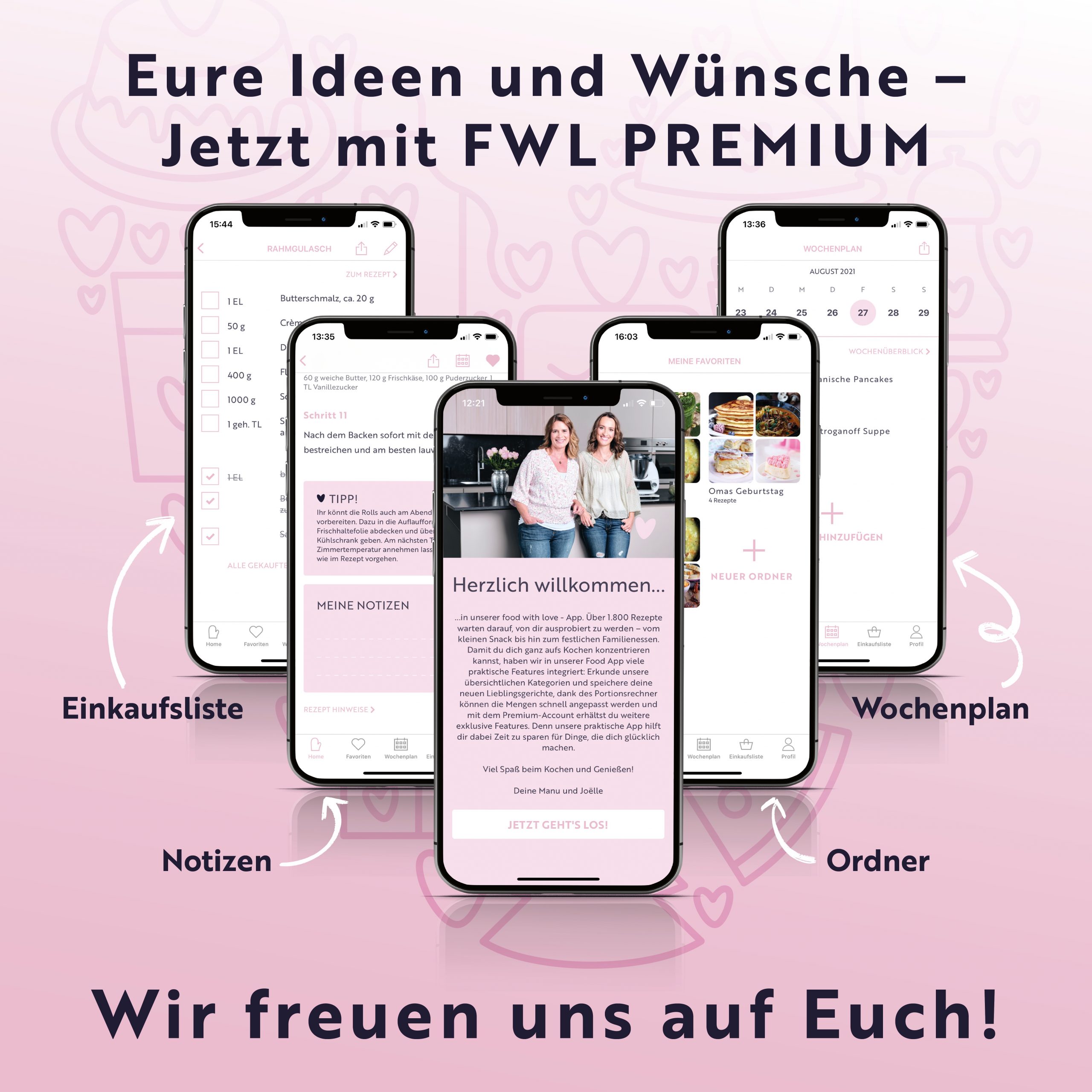 Eure Ideen und Wünsche – Jetzt mit food with love Premium