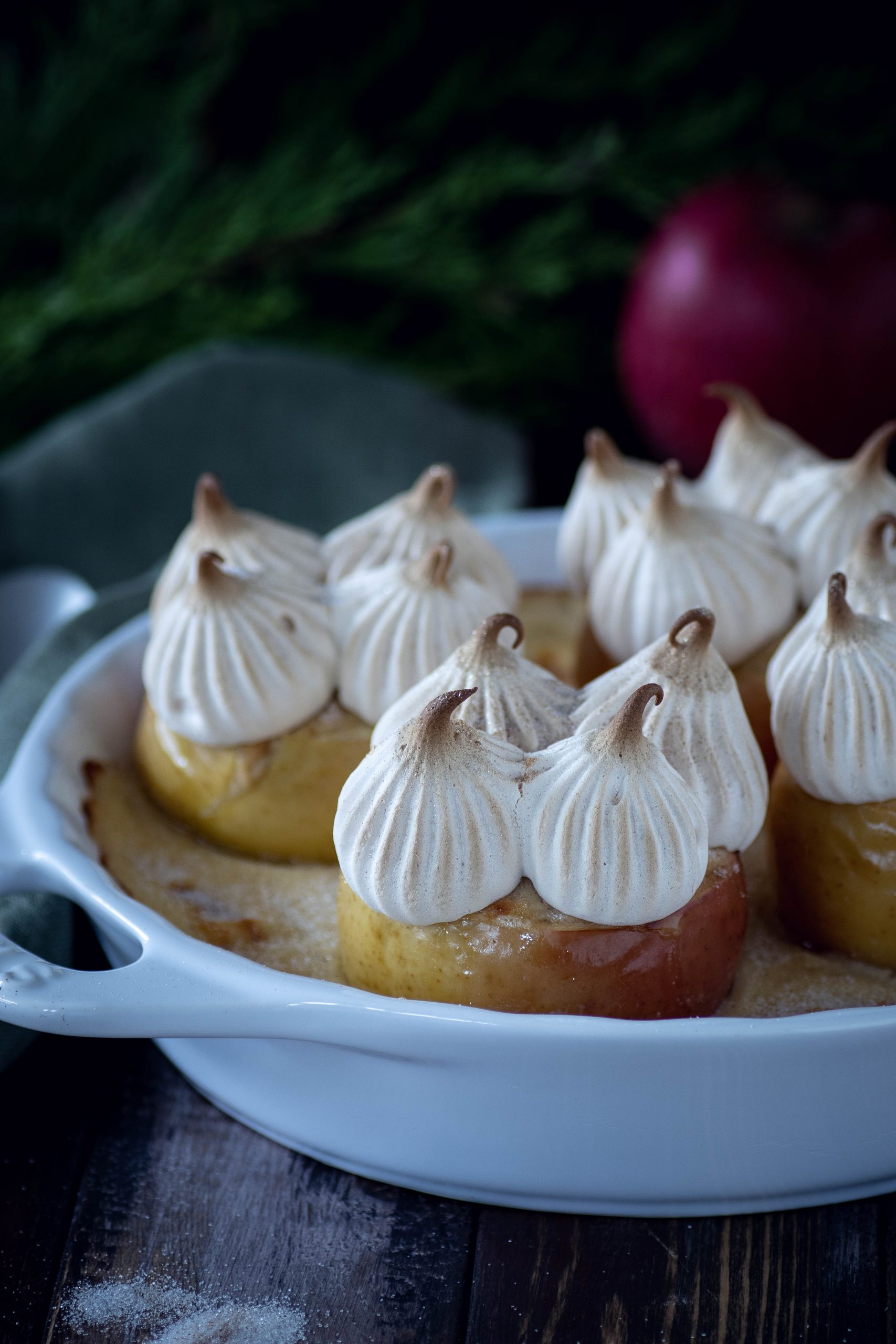 Bratapfelauflauf mit Cheesecake Füllung