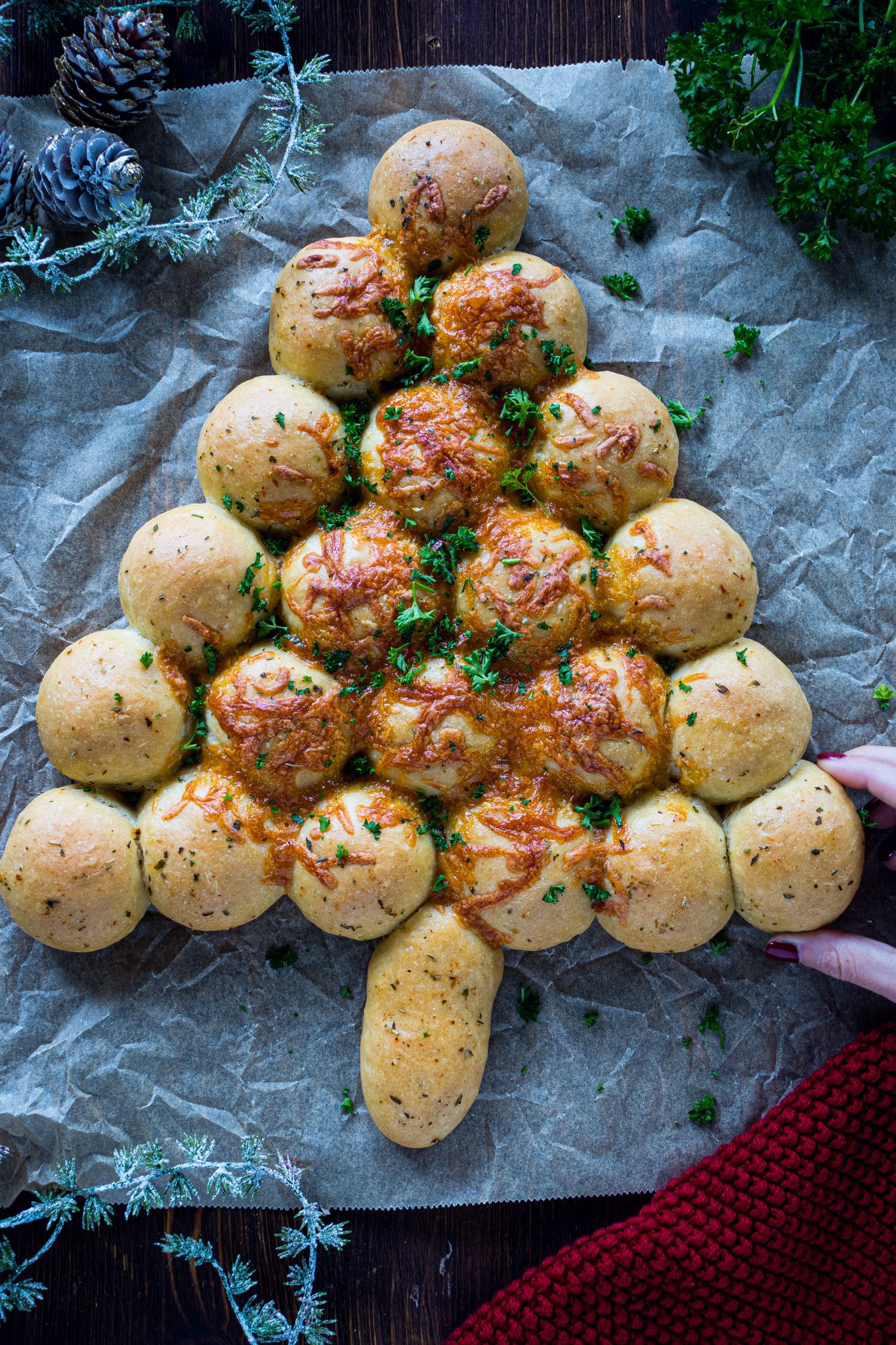 Christmas Tree | fluffiger Brötchen Tannenbaum