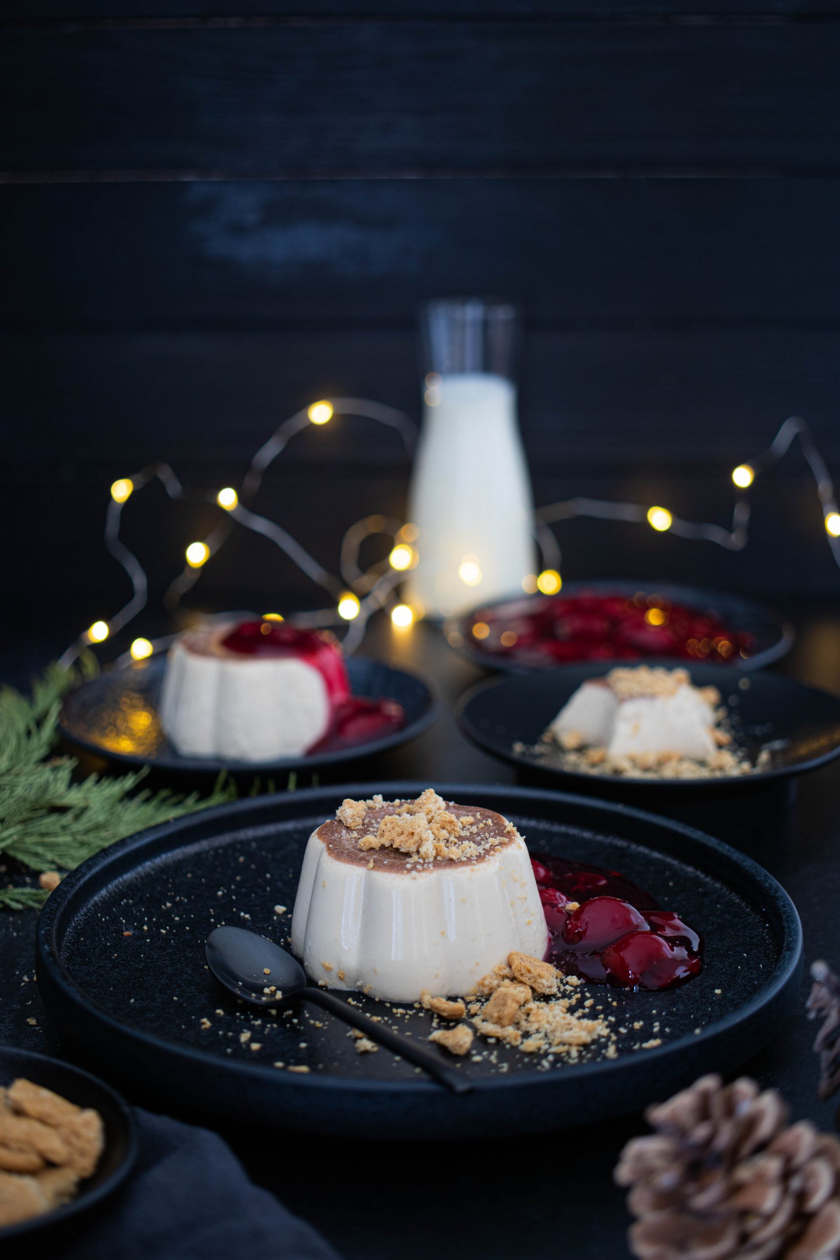 Weihnachtliche Panna Cotta mit Glühwein-Kirschen – Food with Love ...