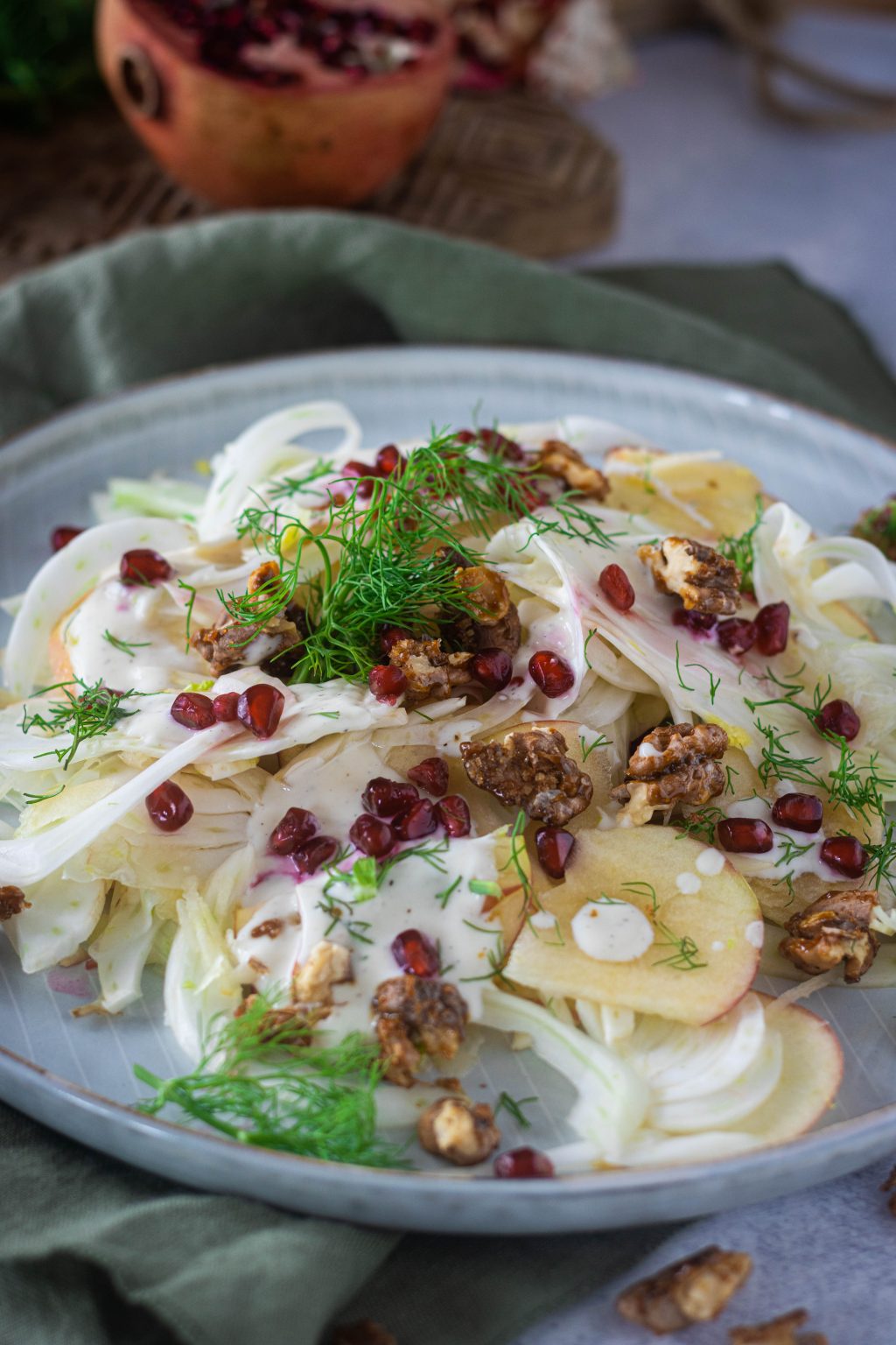 Wunderschne Fenchel Apfel Salat Fotos