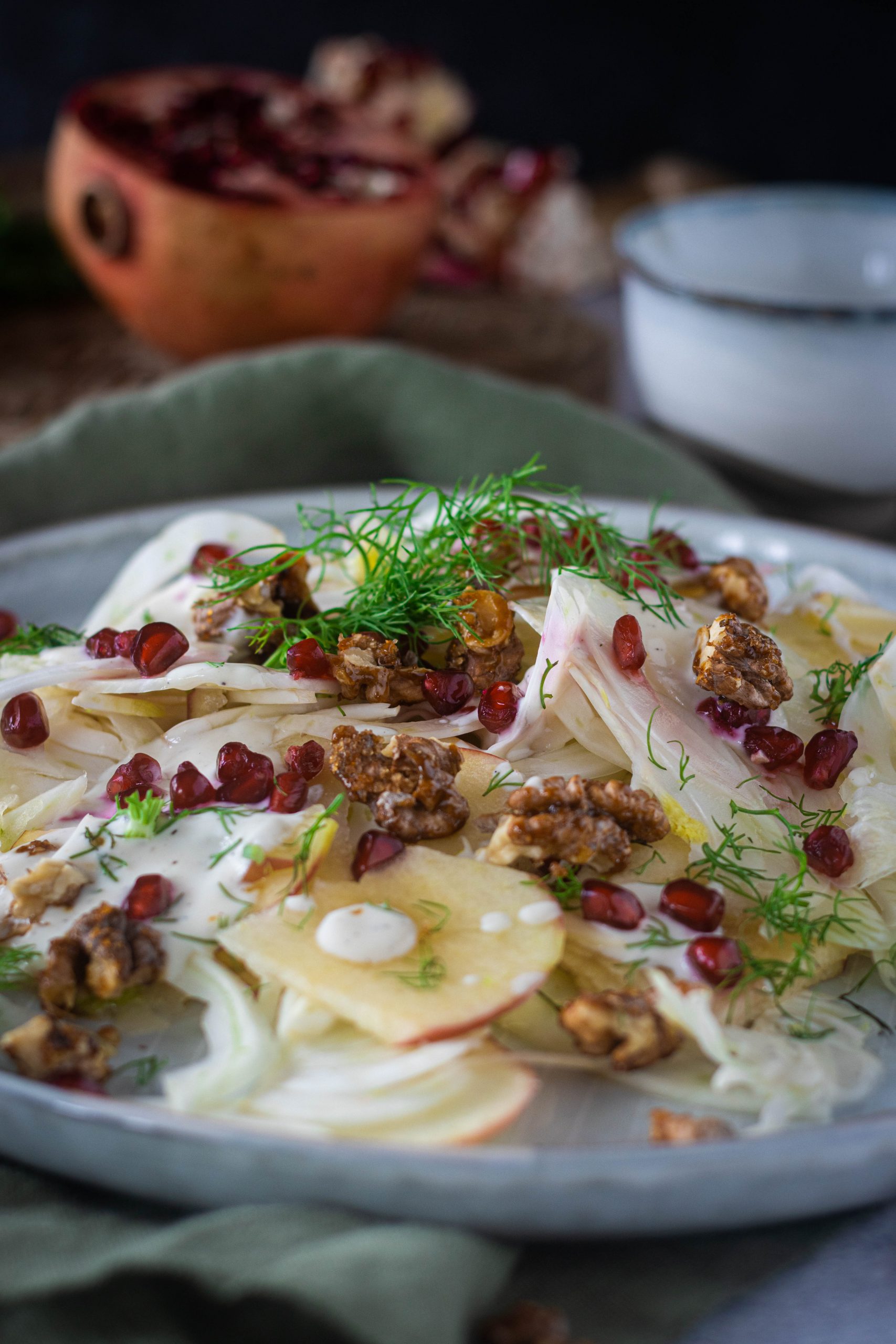 Wunderschne Fenchel Apfel Salat Fotos