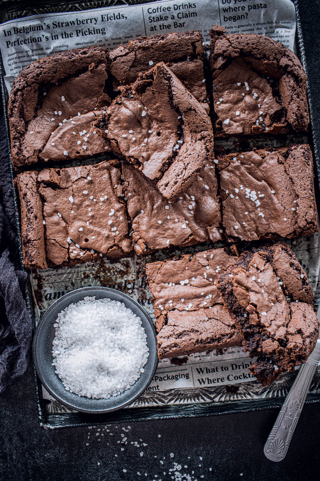 Brownies mit La Baleine Meersalz