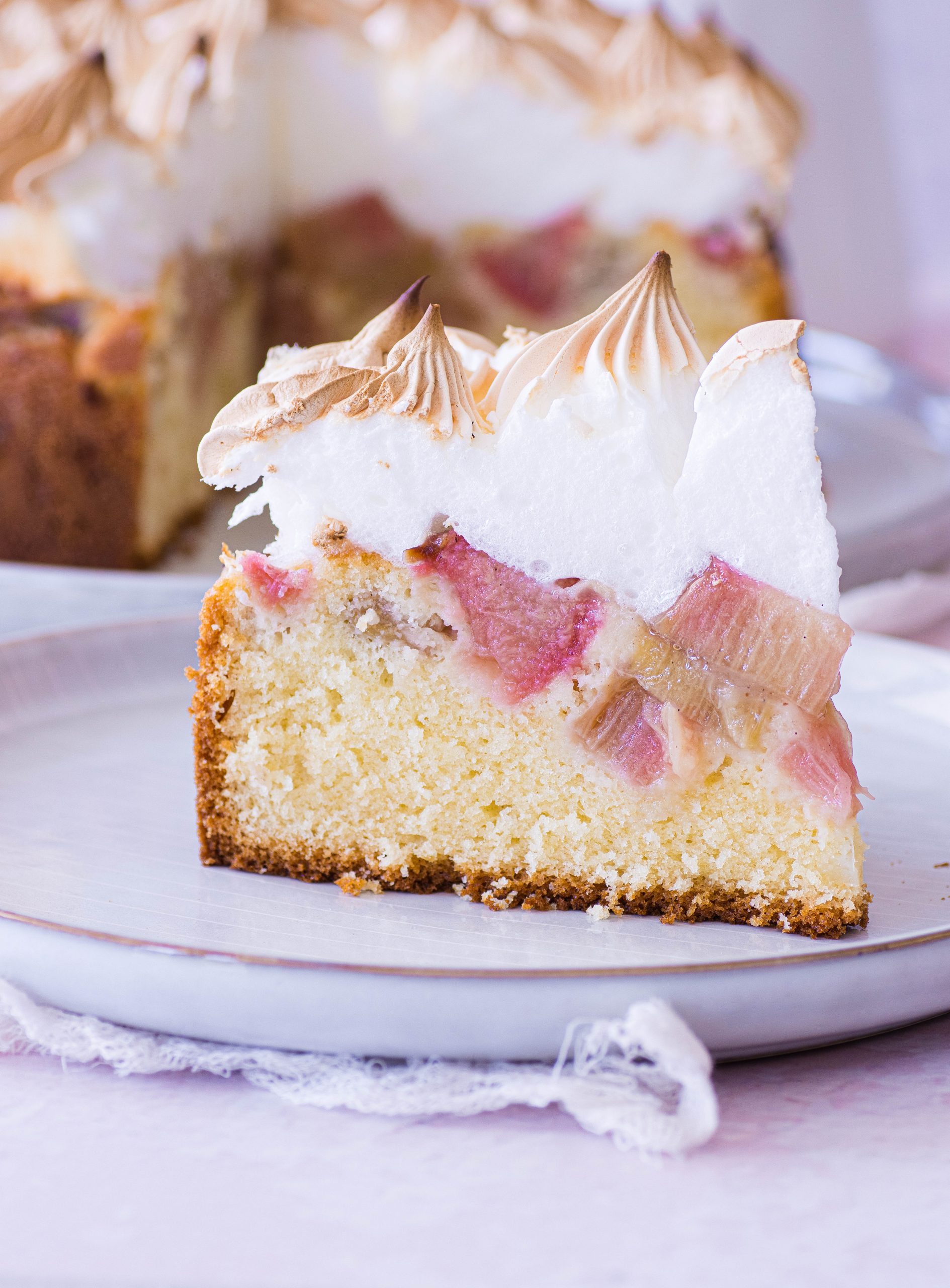 Rhabarber-Baiser-Kuchen – food with love