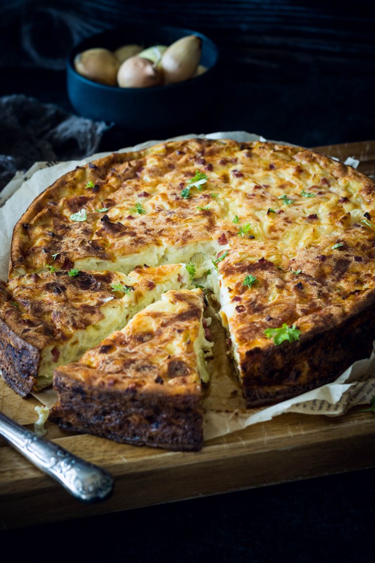 Zwiebelkuchen ohne Boden – food with love