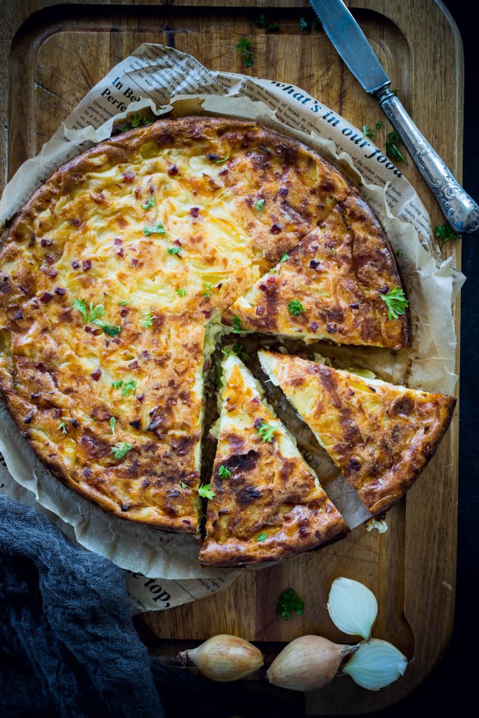 Zwiebelkuchen ohne Boden – food with love