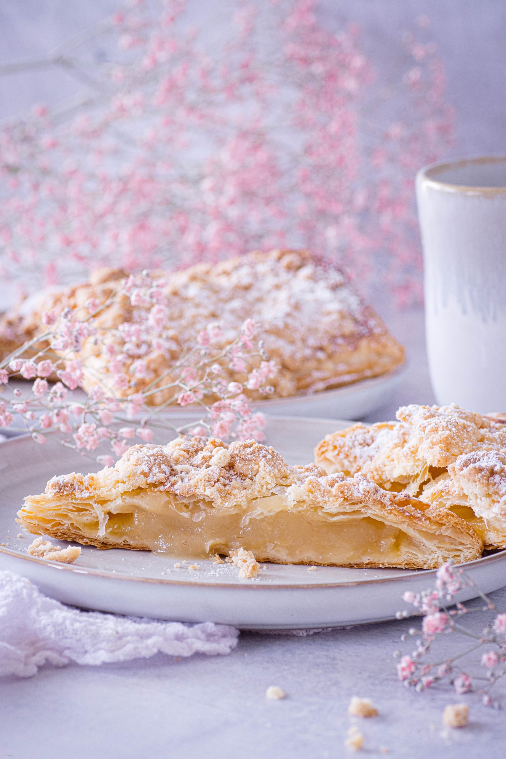 Knusprige Apfeltaschen mit Streusel – food with love
