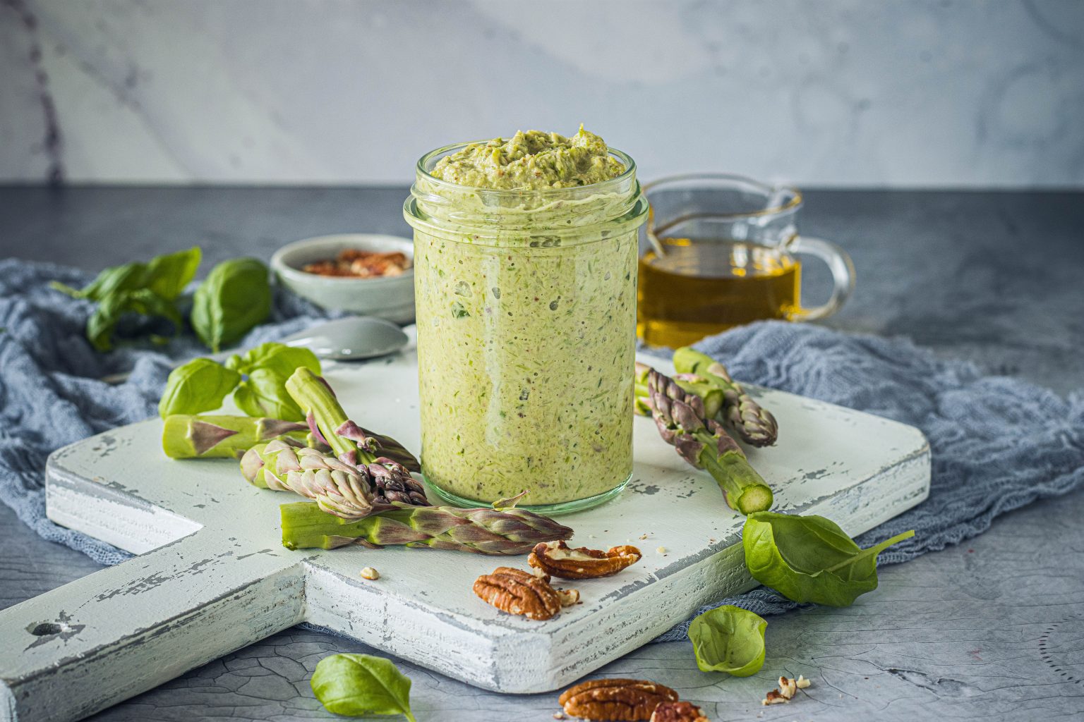 Spargelpesto mit Pekannuss – food with love