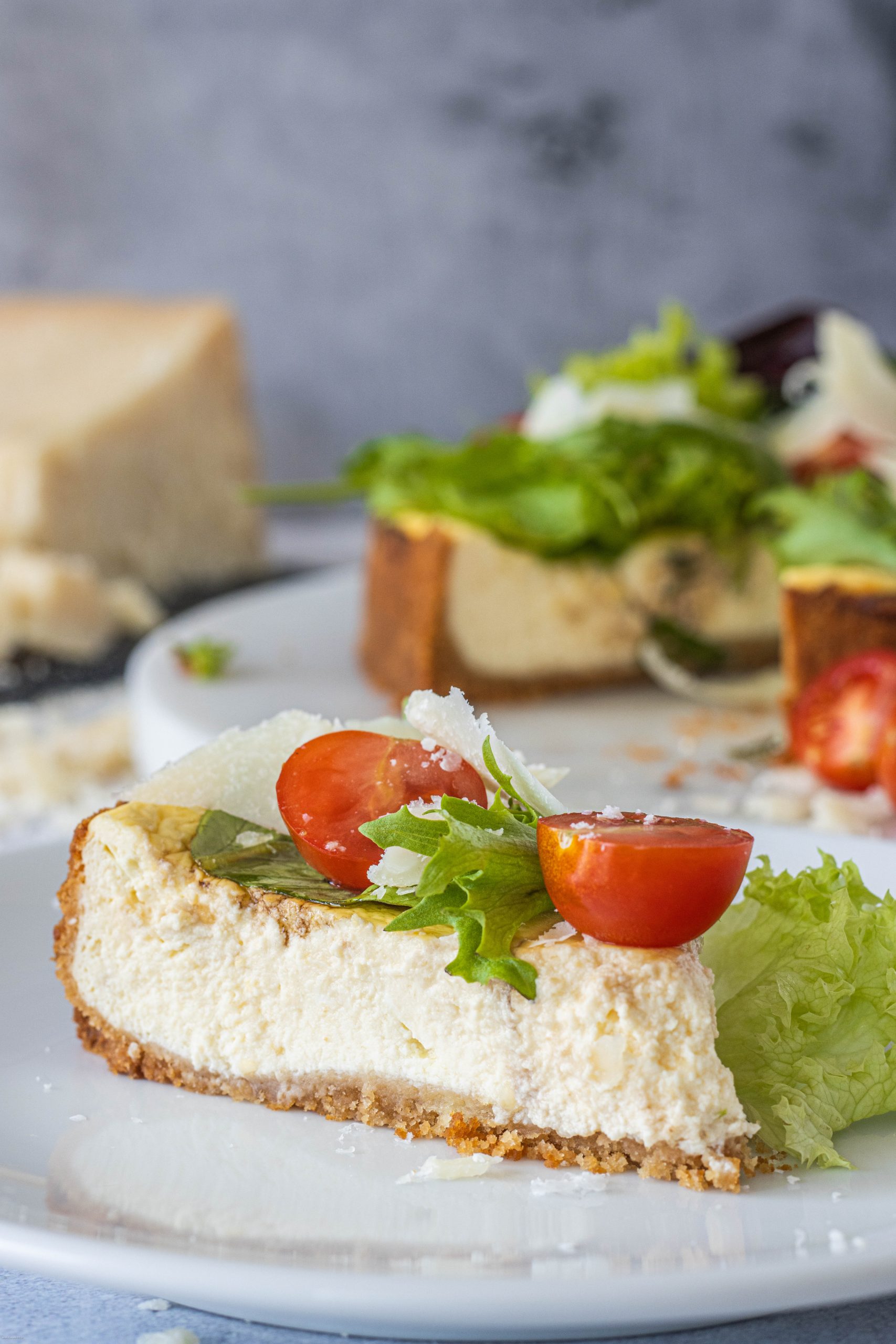 Parmesan Cheesecake food with love