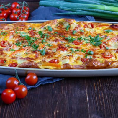 Ofen-Omelette mit Kartoffeln und Gemüse W-13