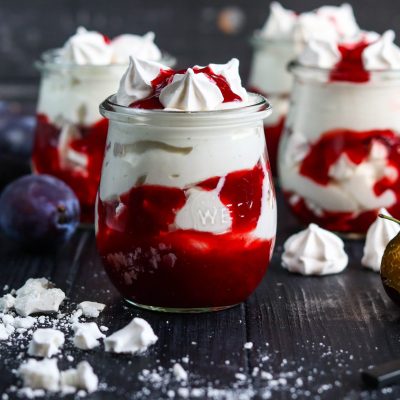 Pflaumen Eton Mess W