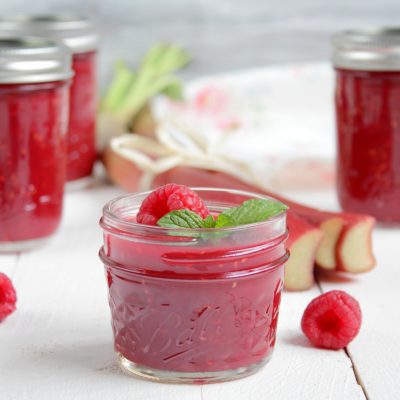 Rhabarber-Himbeer-Marmelade mit Vanille2