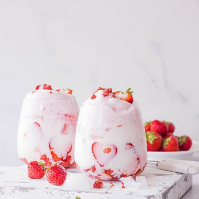 Strawberry Iced Latte