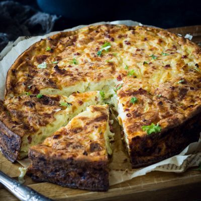 Zwiebelkuchen ohne Boden
